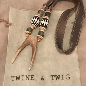 Twine & Twig Signature Antler Double Tip Necklace